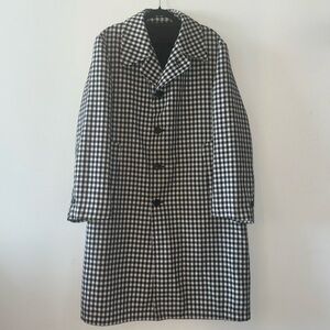 Hart Schaffner and Marx 1960’s Black and White Checkered Coat
